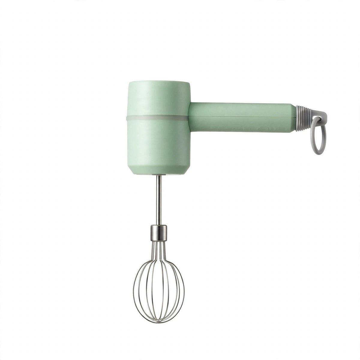 Fouet batteur Cuisimix sans fil vert menthe au fouet lanterne, sur fond blanc