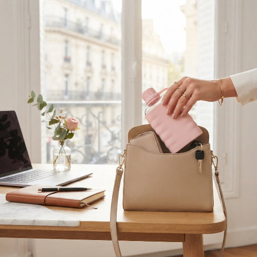 gourde-de-poche-rose-bureau-sac-bandouliere