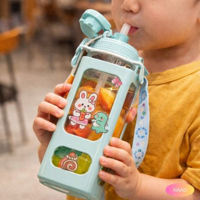 gourde-kawaii-squaresweet-gourde-enfant-verte-kawaii-avec-paille-anti-fuite