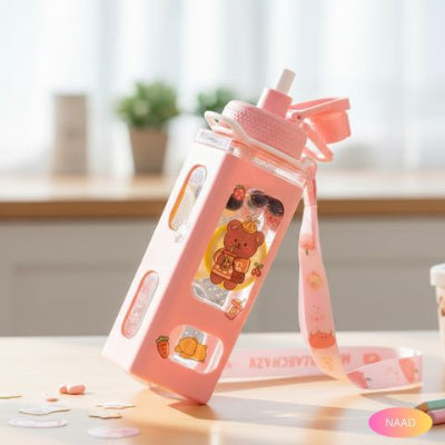 gourde-kawaii-squaresweet-gourde-rose-kawaii-avec-paille-anti-fuite