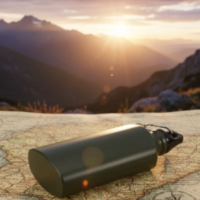 gourde-plate-vert-aquablade-design-aluminium