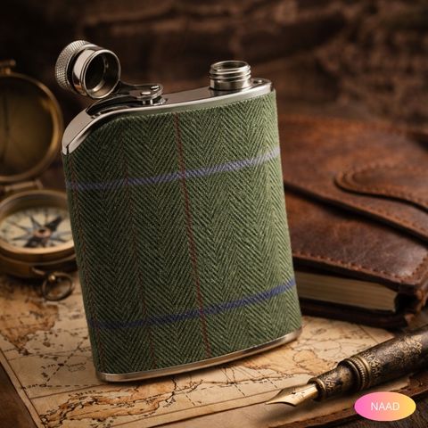 gourde-plate-cadeau-prestige-homme-gourde-cuir-vert-curve-prestige