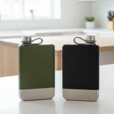 gourde-plate-flasque-alcool-nomade-noir-mat-vert-olive