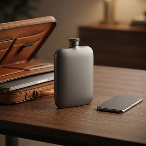 gourde-plate-flasque-de-poche-inox-mat-style-lifestyle-flasque-de-poche-etanche-spiritueux