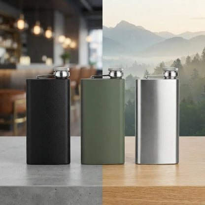 gourde-plate-inox-flasque-alcool-inox-gamme-complete-flasques-alcool-collection-gourde-plate-inox-flasque-alcool-3-couleurs