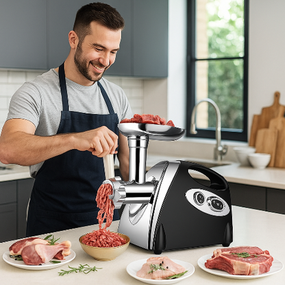 hachoir-a-viande-electrique-Robot-culinaire-noir-appareil-de-cuisine-préparation-de-viande