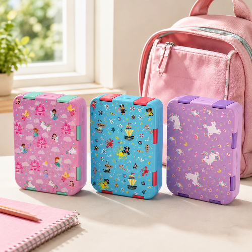 lunch-box-etanche-systeme-fermeture-securise-boite-bento-coloris-bleu-rose-violet-cartable-lunch-box-enfant-format-compact