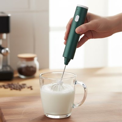mousseur-a-lait-master-barista-vert-polyvalent
