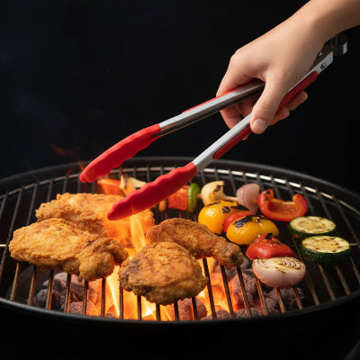 pinces-barbecue-resistance-chaleur-protection-brulure-acier-inoxydable