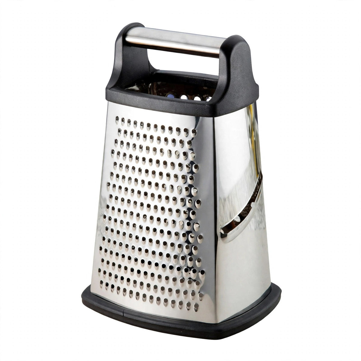 Râpe Fixinox, face grains fins et fente trancheuse de la tour inox